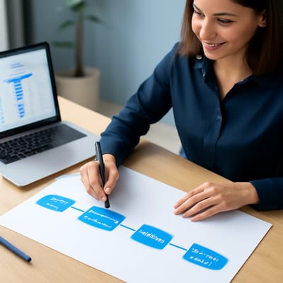 Qual é o workflow ideal para pesquisar palavras-chave?